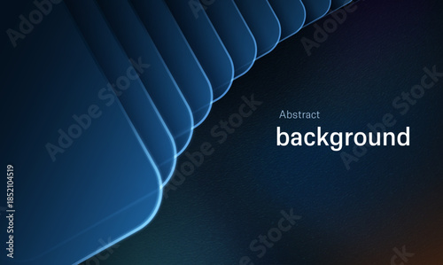 Abstract creative futuristic background with geometric shapes and shadows. Modern graphics on a matte dark background for business. Vector illustration.