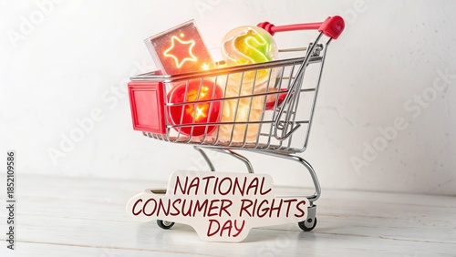 Shopping cart concept symbolizing consumer protection and trust.