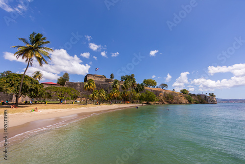 Fort-de-France beach and fort, Martinique FWI