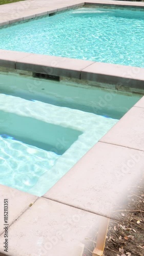 Beautiful Pool Construction Before and After Looping Reveal.
