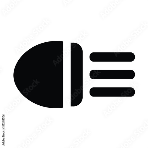 light icons. simple solid vector illustration