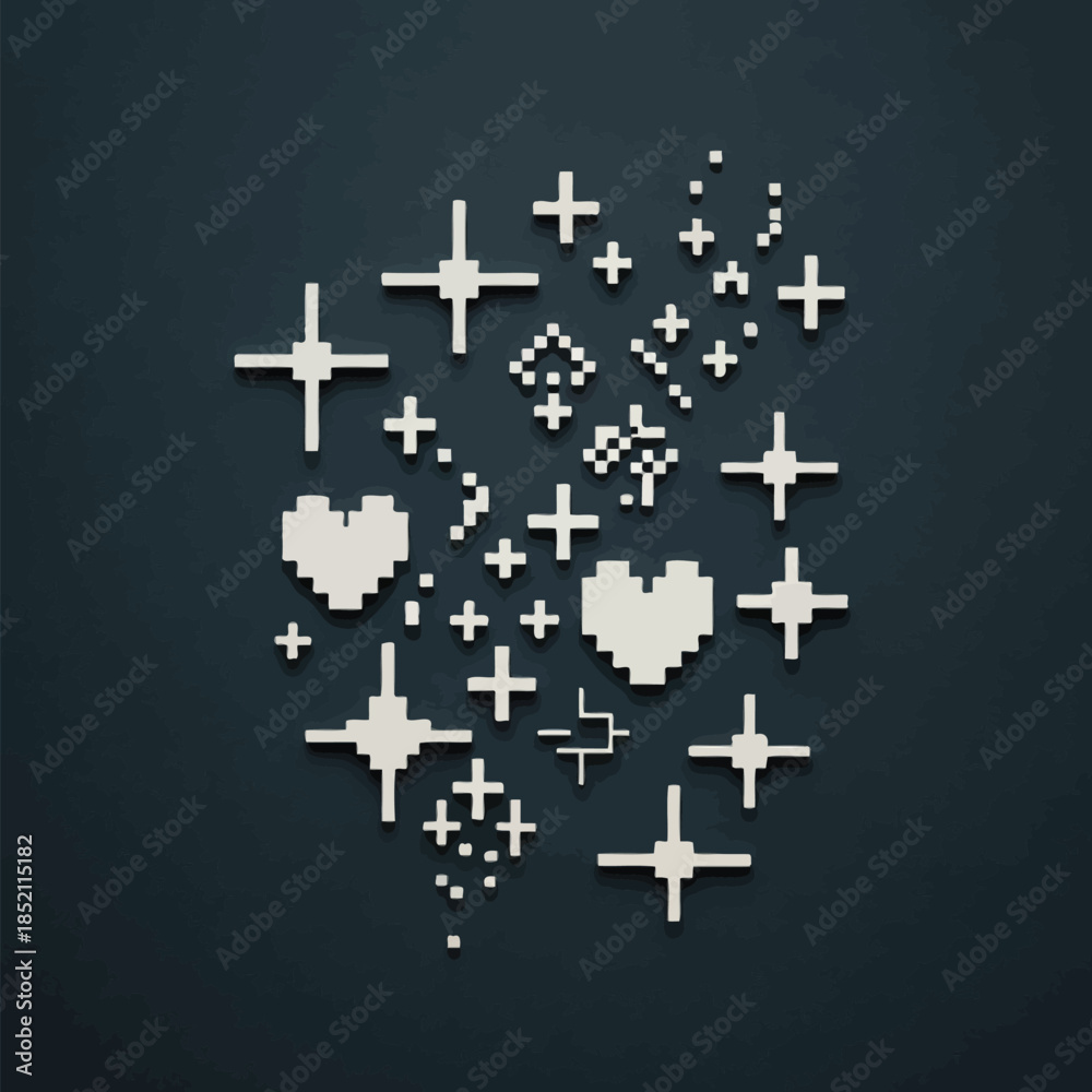 Obraz premium cross on black background