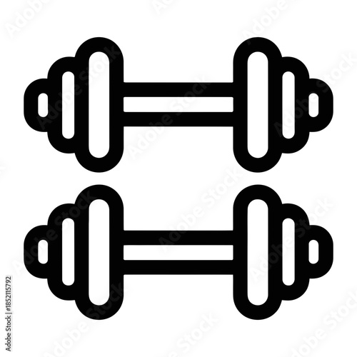set of dumbbell weights