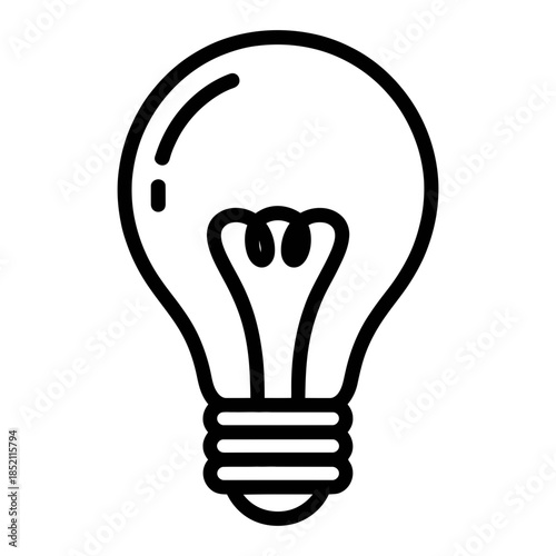 light bulb icon vector