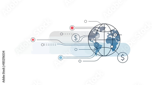 Global financial connections and international business transactions