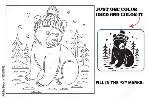 Christmas Monochrome coloring pages for adults and teens with Amazon KDP book interior designs.