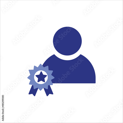 ambassador icons. simple colored vector illustration