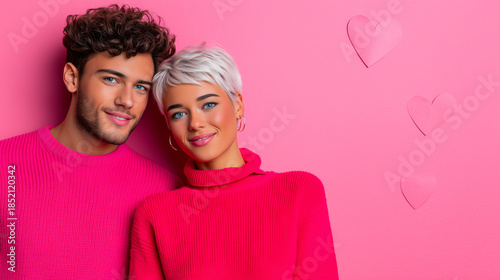 Stylish Couple Laughing wit...