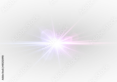 Sunrise crystal rainbow flare with radiant sunlight burst and glowing starlight overlay.