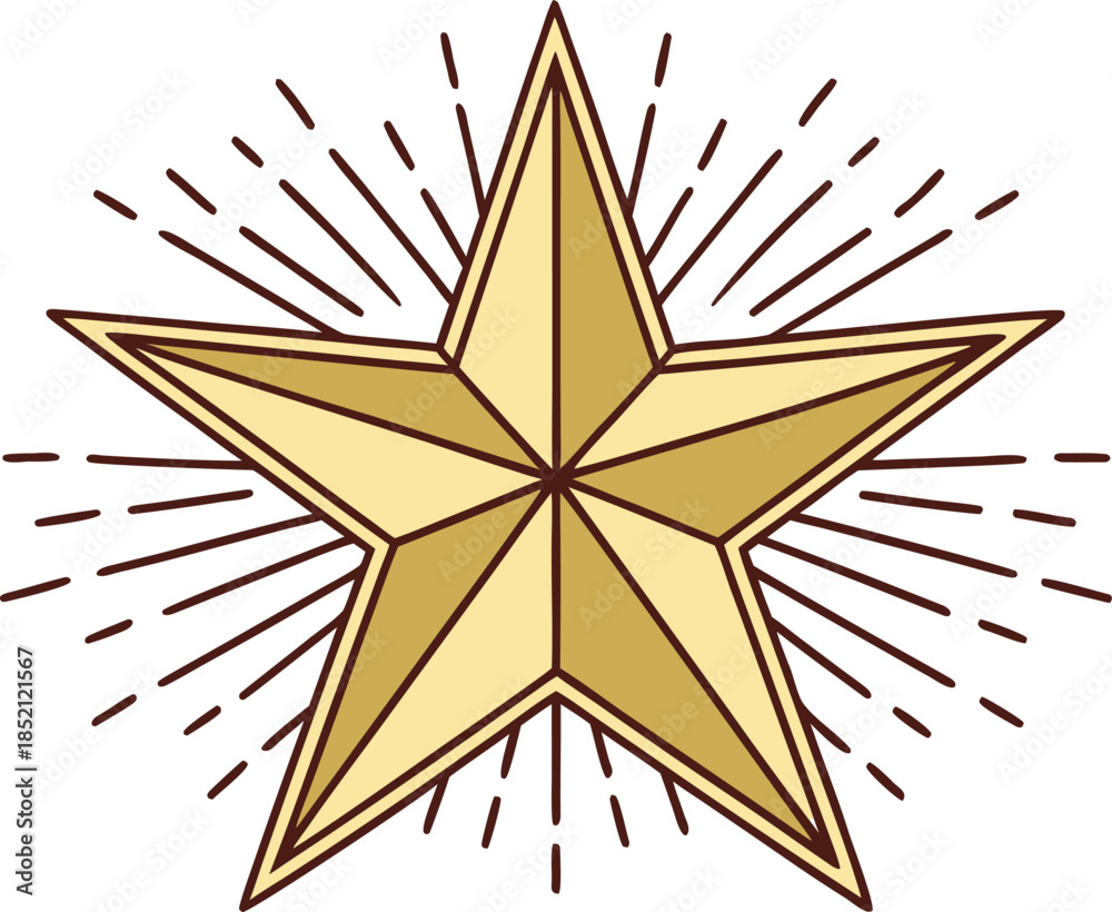 Obraz premium Christmas Star Holiday Illustration. Festive Christmas Star Design. Winter Christmas Star Artwork. Holiday Season Christmas Star. Elegant Christmas Star Illustration. Traditional Christmas Star Design