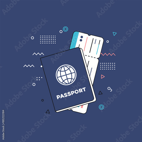 Passport and Tickets - Essential Travel Documents for International Journeys.
