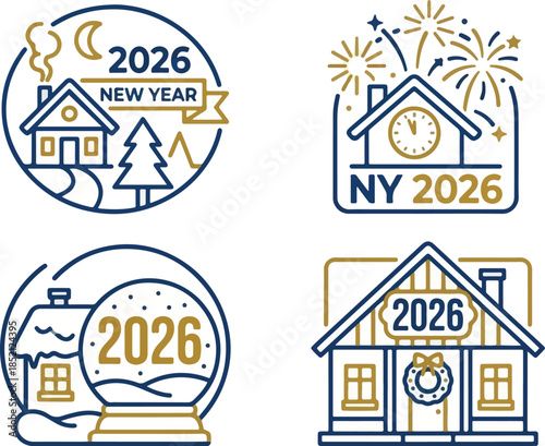 PrintGold, dark blue, two-tone, flat design, neat, clean, white background, simple, modern, graphic design, typography, logo, emblem, sticker.