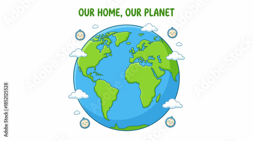 Six-Globe Earth Vector Illustration Showing Global Perspectives of Continents in Blue and White for Educational, Geographic, and International Graphic Design Use