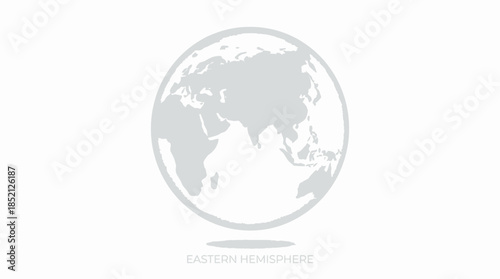 Six-Globe Earth Vector Illustration Showing Global Perspectives of Continents in Blue and White for Educational, Geographic, and International Graphic Design Use