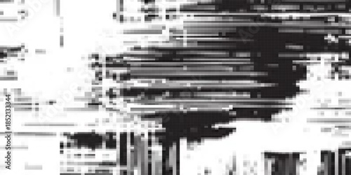 Abstract glitch effect background. digital art. pixel glitch texture. Data visualization concept. digital distortion and noise effect. banner or poster. Vector Illustration.