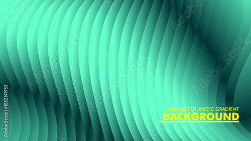 ​A clean, futuristic green gradient background featuring rhythmic diagonal 3D waves for a fresh, professional, and tech-oriented aesthetic