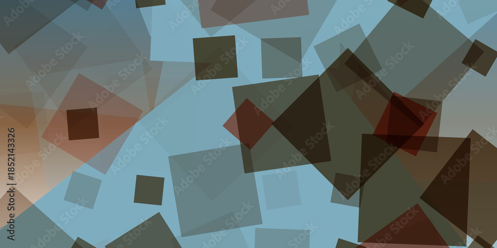 Fototapeta premium Abstract Geometric Pattern with Overlapping Shapes