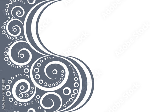 Seamless pattern with swirls. Vector illustration.