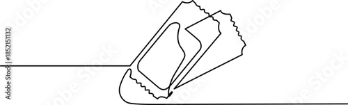 Folded paper bag Vector