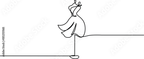 Elegant dress on display Vector