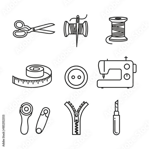 Sewing and tailoring tools for creative projects and fashion design