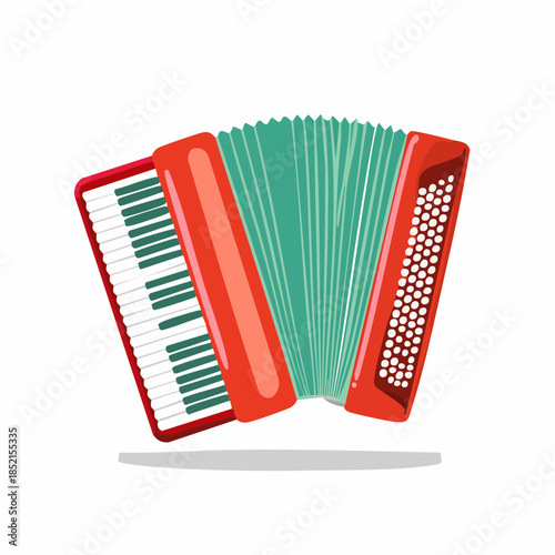 accordion isolated on white background