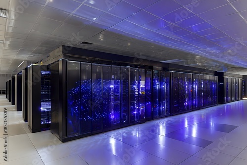 Gigantic Server Station: Futuristic Cybernetic Infrastructure Design