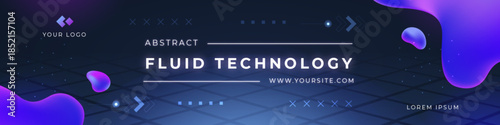 Corporate Business "Our Services" Geometric Social Media Header.
Abstract Fluid Tech Background for Social Media Branding.
Technology Workshop LinkedIn Banner Template.