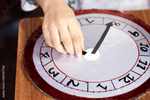 School project activity preparation for primary or elementory school, a clock preparation as a school project.