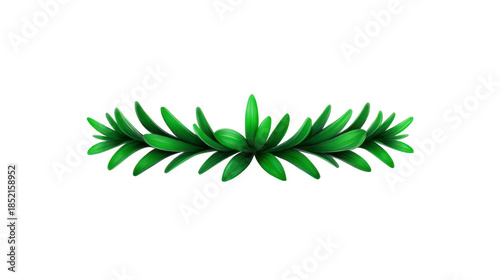 Green leaf crown tropical plant headpiece natural foliage accessory botanical garland festive decoration lush vibrant celebration nature inspired cheerful