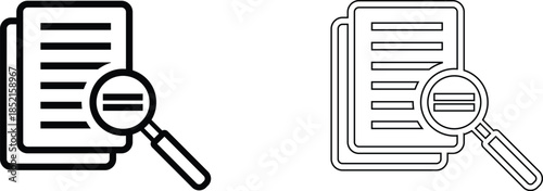 Search file icon, Research, Magnifying glass, document. Line ...Case Study Icon vectors
Related search.