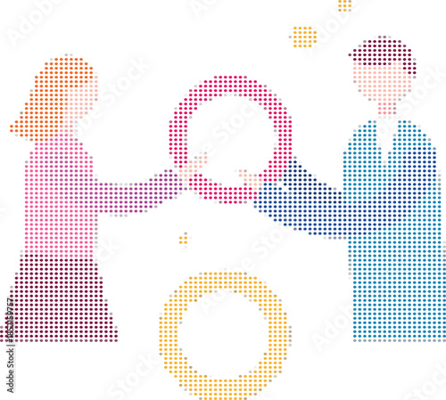 Collaboration Teamwork Partnership Concept With Connecting Circles