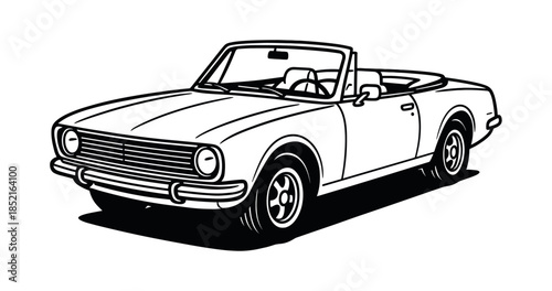 Car design, flat vector illustration, vehicle, automobile, transportation concept