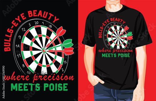 Bulls eye beauty t-shirt design