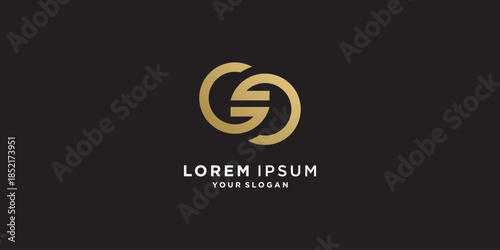 G logo with golden creative style Premium Vector part 8
