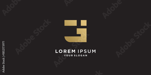 G logo with golden creative style Premium Vector part 7