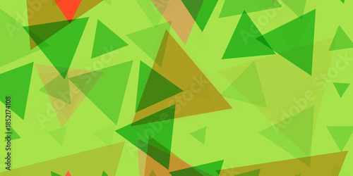 Vibrant Geometric Green Patterns