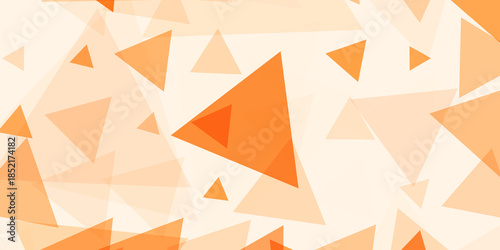 Vibrant Abstract Orange Triangles Background