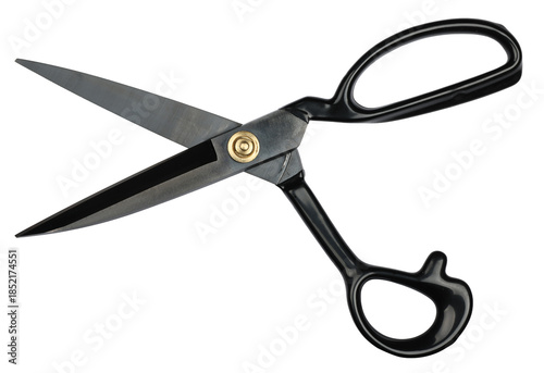 Tableau sur toile Black tailoring scissors opening for cutting fabric