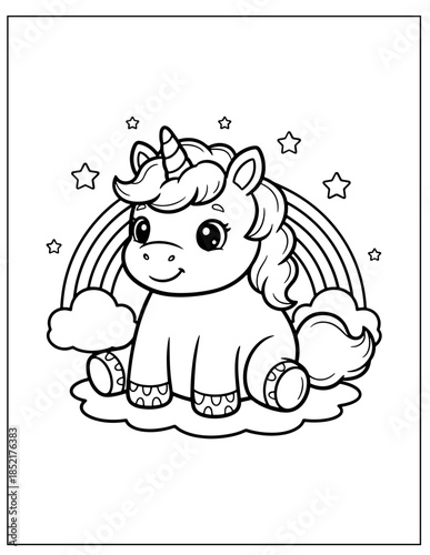 Magical Unicorn Coloring Pages for Kids