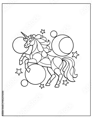 Magical Unicorn Coloring Pages for Kids