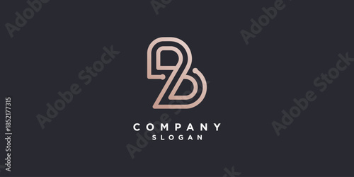 Letter B logo with modern creative style Premium Vector part 12