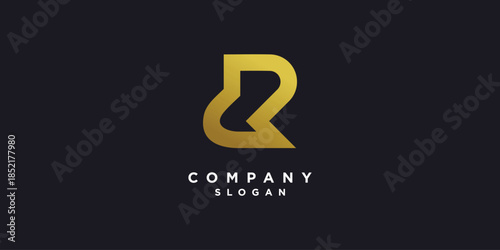 Letter R logo with modern unique style Premium Vector part 11