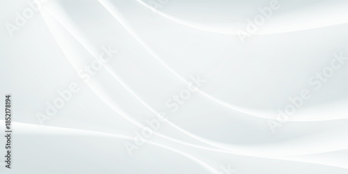Smooth White Silk Waves as Background