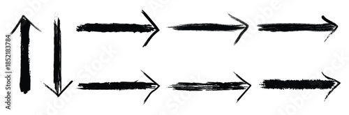 Diagram of vertical and horizontal arrows