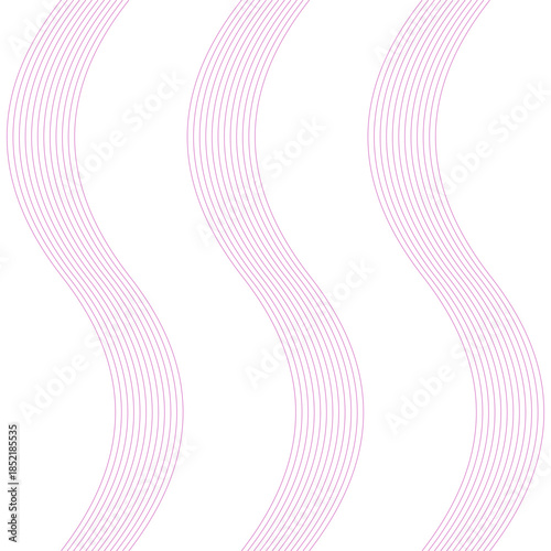 Vertical pink waves. Pink linear geometric artistic seamless pattern. Vector, transparent background SVG version.