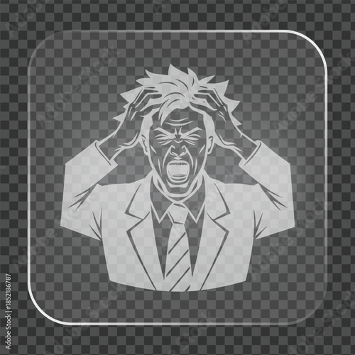 Stressful Man in Office