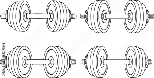 Dumbbell fitness exercise