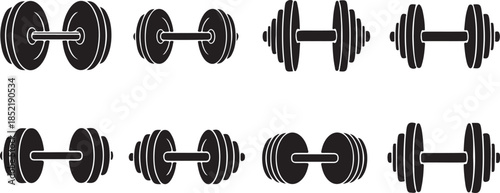 Dumbbell weight in various orientations weights fitness