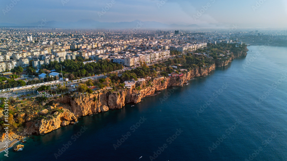 Fototapeta premium Antalya's world-famous cliffs. Mediterranean Sea.